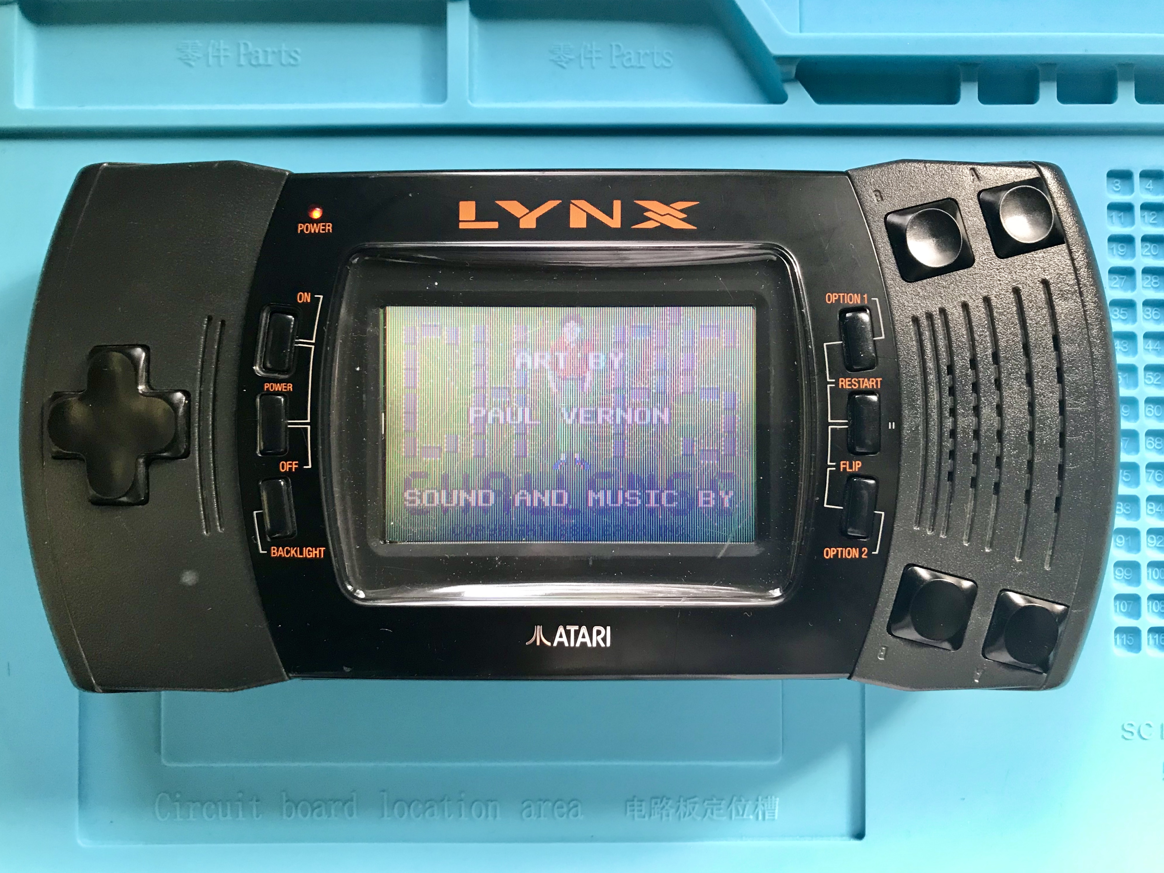 Atari Lynx II with original LCD