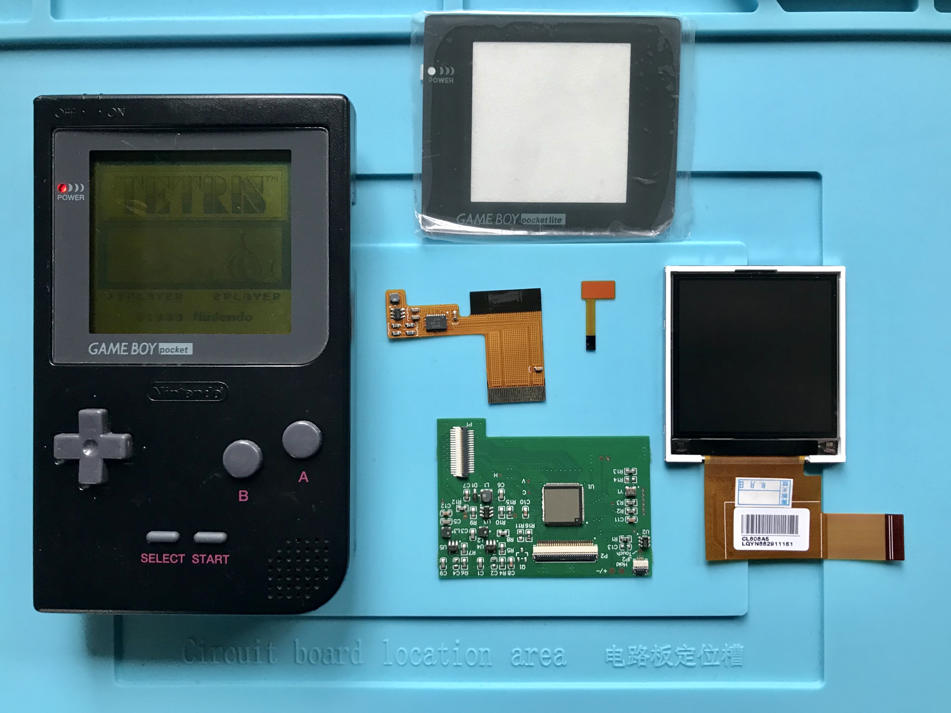 Parts for Game Boy Pocket IPS LCD install