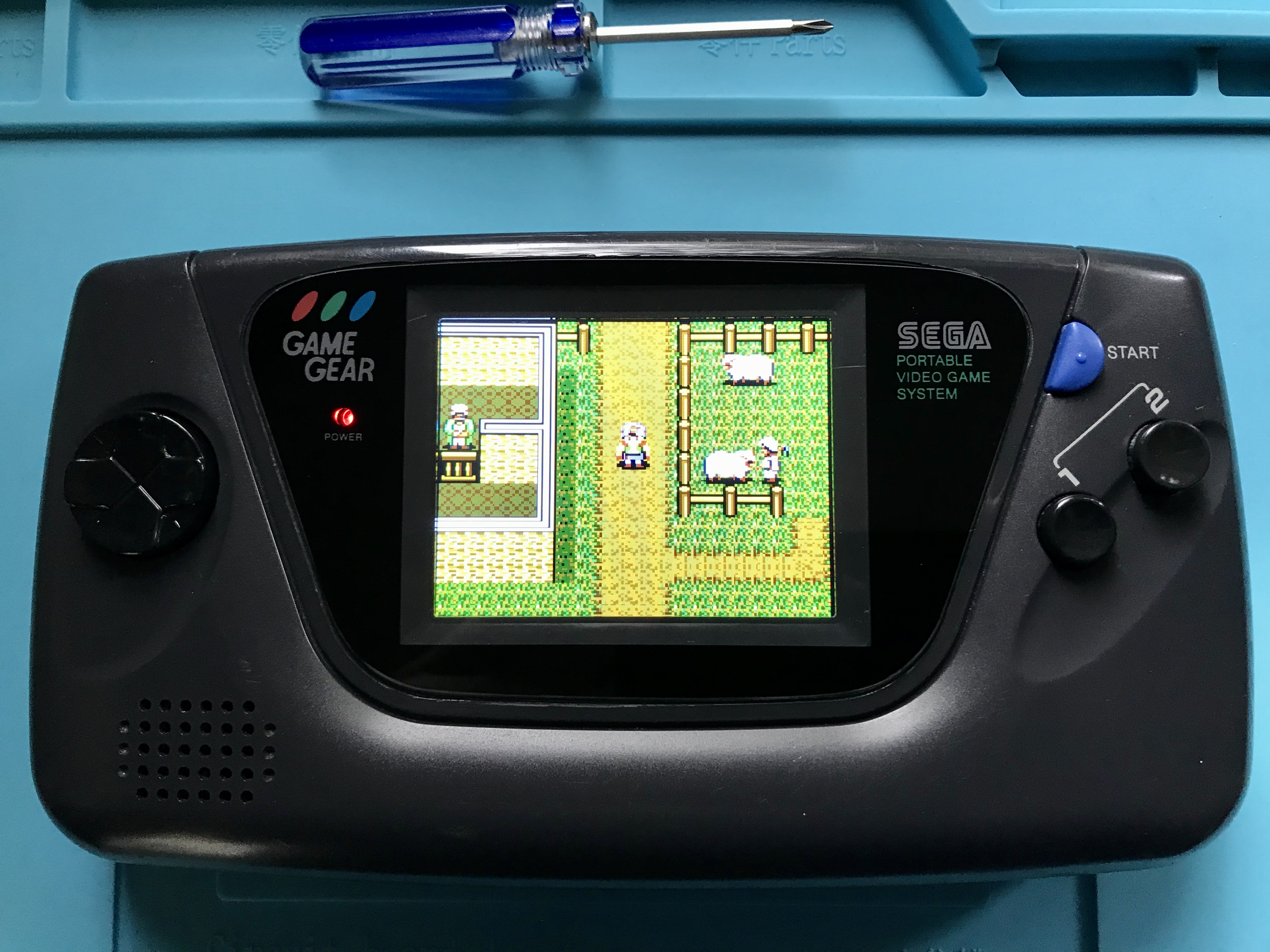 Sega Game Gear with aftermarket LCD by McWill