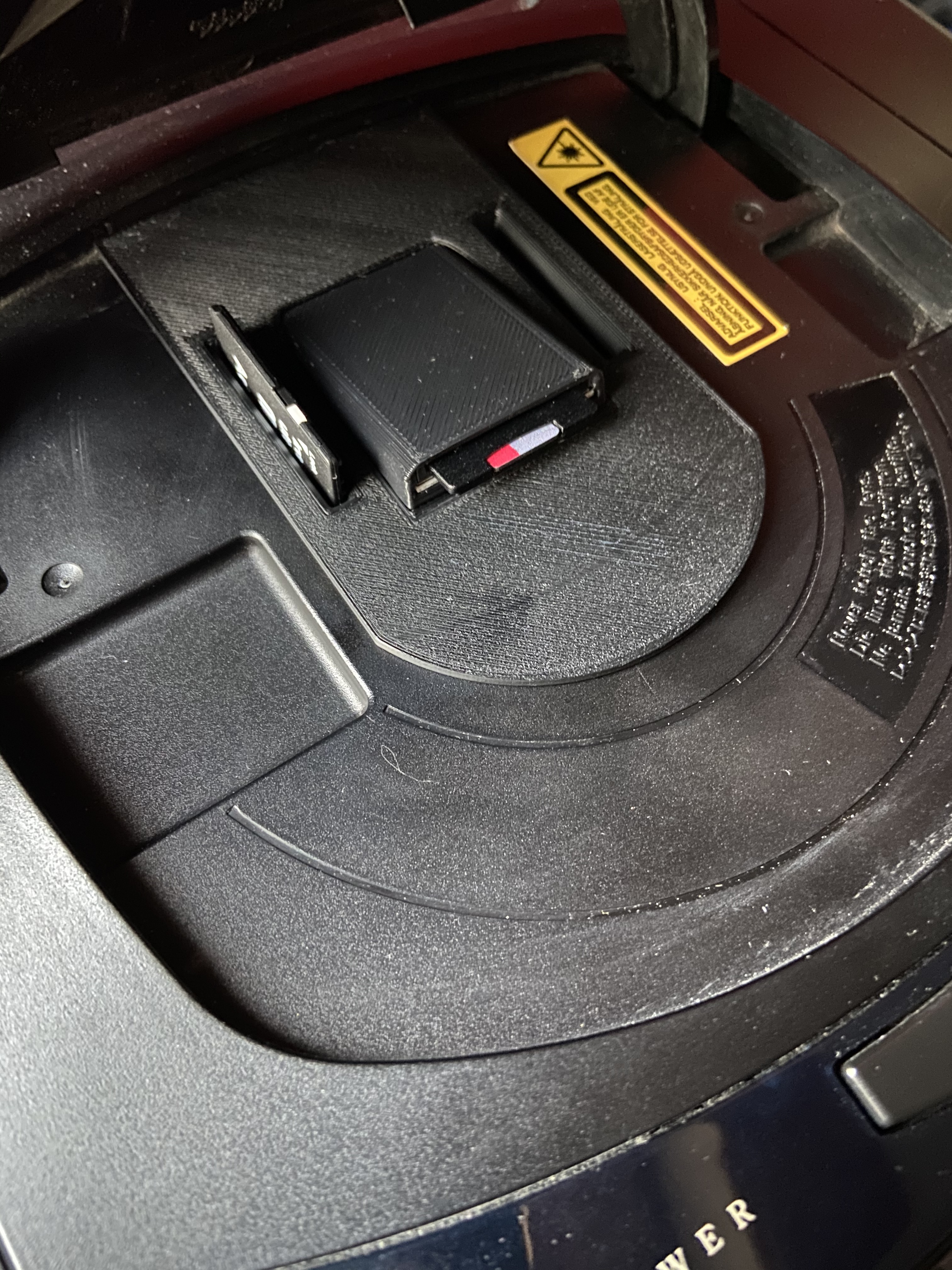 Sega Saturn SD card holder installed