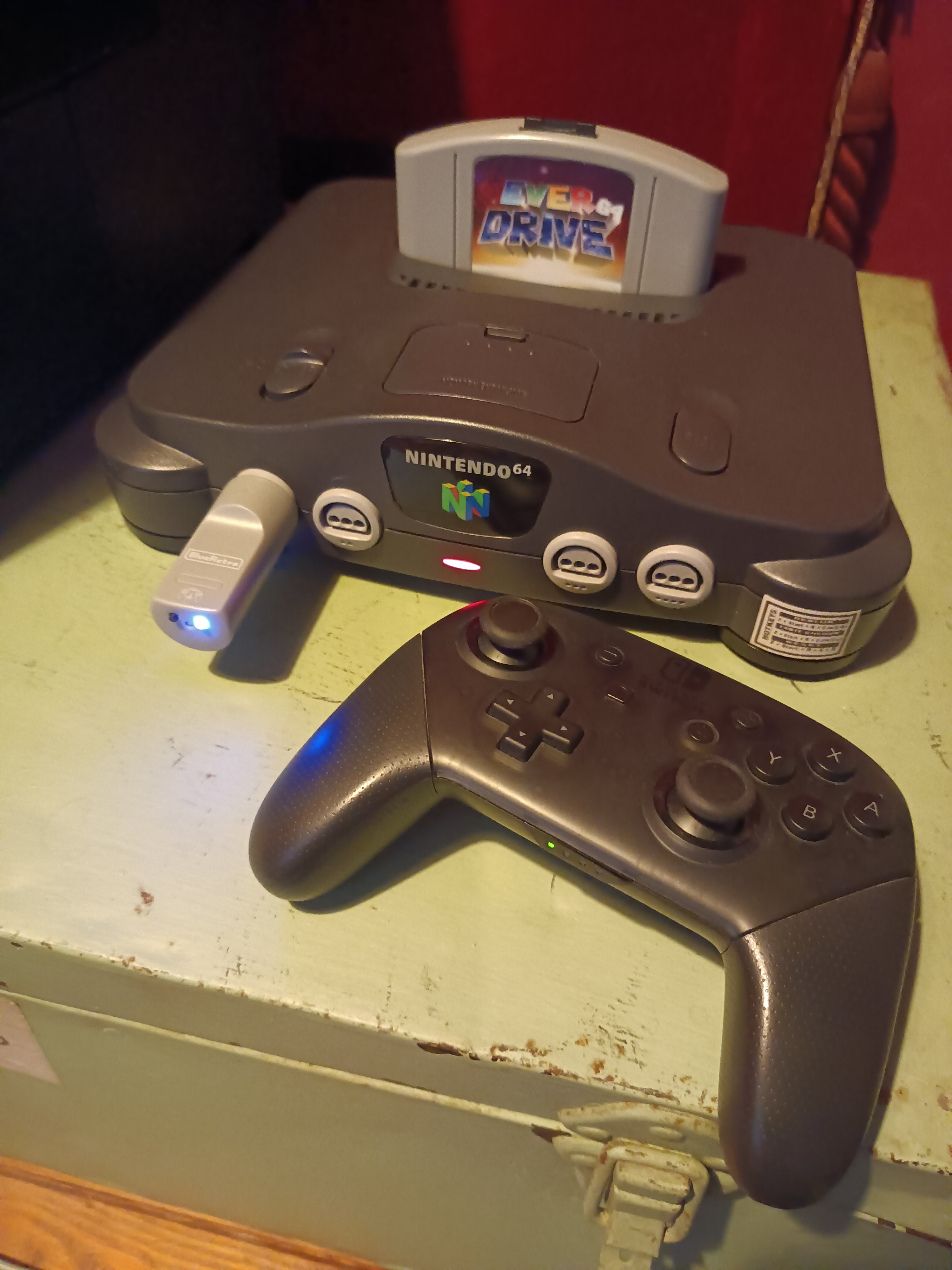 Using a modern Bluetooth adapter to connect a Nintendo 64 to a Nintendo Switch controller