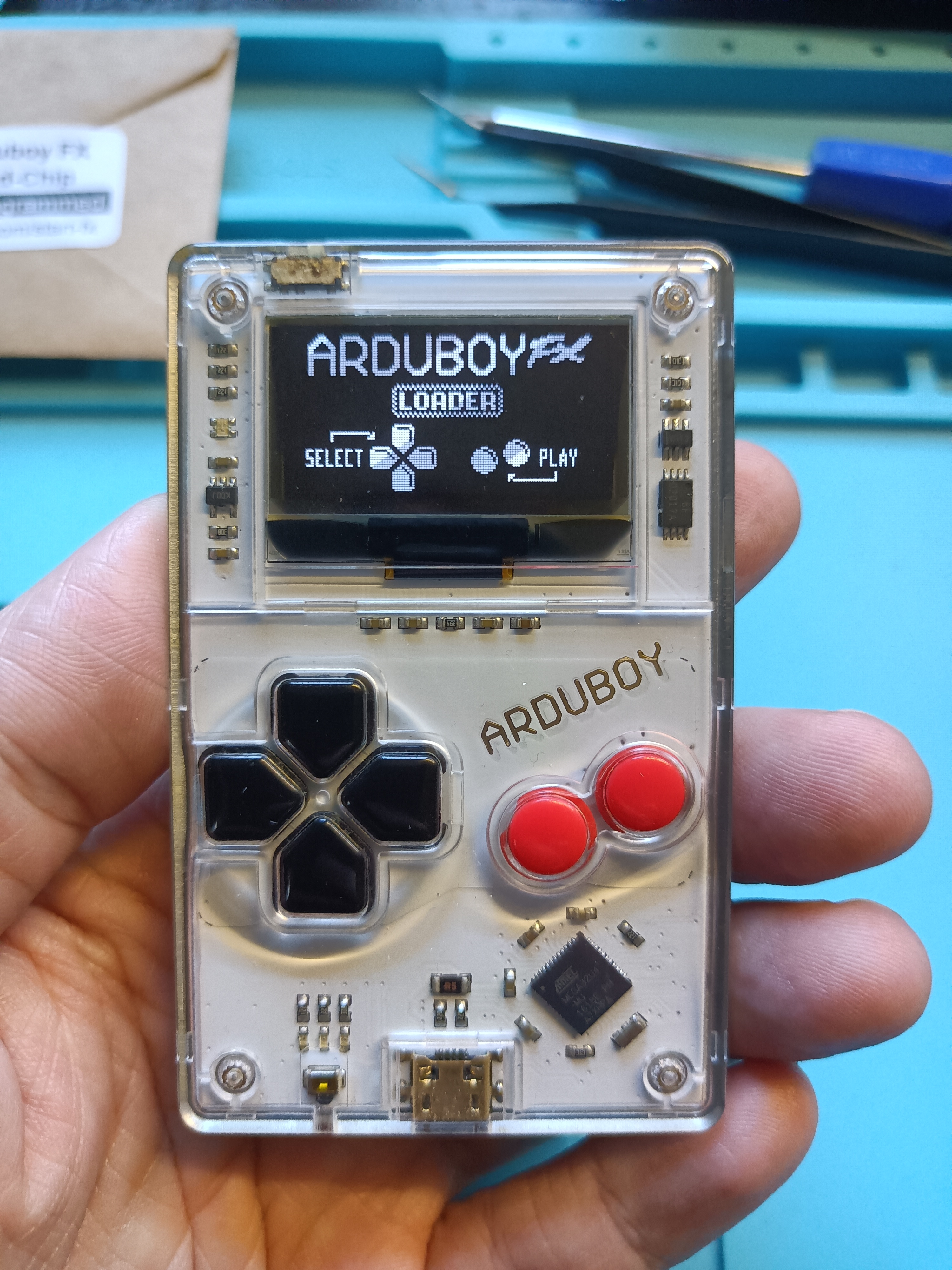 Arduboy FX mod installed